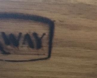 Rway Brand Mid Century Chest of Drawers & Matching Pair Of Nightstands 