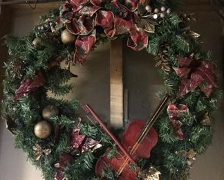 Large Decorated Christmas Wreath 