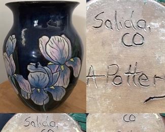 Signed A & A Pottery Vase-Salida Co