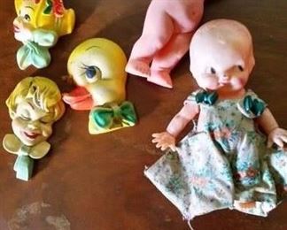 Vintage Chalkware & Cupies