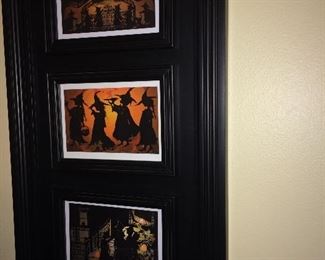 Scherenschnitte (paper cutting art) Halloween scenes