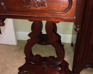 Detail on bedside tables.