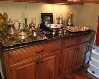 silver-plate and pewter