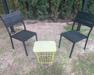 A sample of outdoor furniture