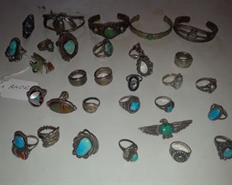 Vintage turquoise costume jewelry