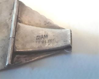 Closeup of Sterling mark