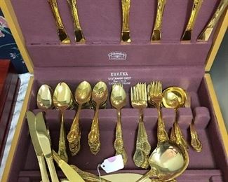 Gold flatware