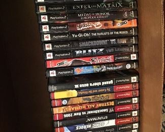 PlayStation 2 & x-box games