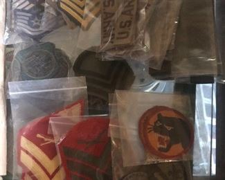 Vintage military patches