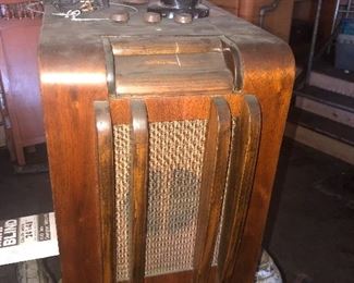 Vintage wood radio