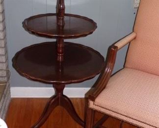 vintage 3 tier table, the other neutral color matching Chair