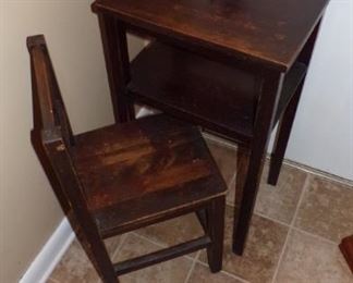 Child's Table and Chair