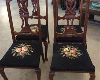 needlepoint chairs