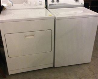 washer and electric dryer