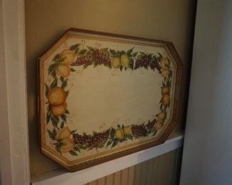 tin tray hand painted