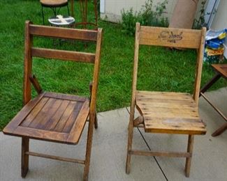 wood folding chairs