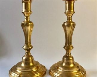 ANTIQUE 18TH CENTURY ORMOLU CANDLESTICKS LOUIS XV