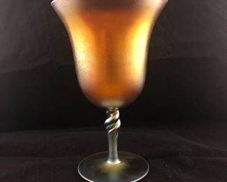 STEUBEN AURENE GOBLET