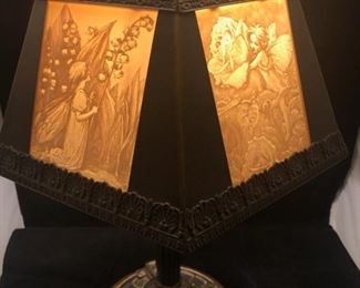 VINTAGE LITHOPHANE LAMP