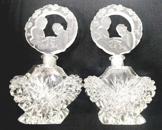 VINTAGE DECO PERFUME BOTTLES