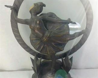 ART DECO DANCER LADY LAMP