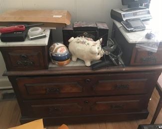 . . . dresser is gone, but the banks (piggy and NASCAR) are still available.