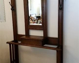 Beautiful Antique Hall Tree 