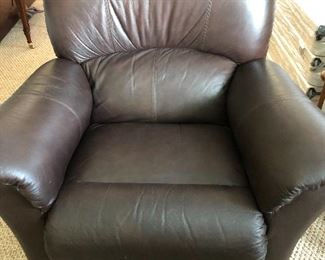 Faux leather reclinet