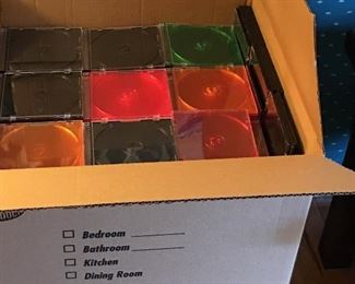Huge box of CD jewel cases