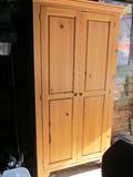 Knotty pine clothing armoire - great condition