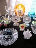 Viking glass, crystal, art glass, Czeck cut glass, Waterford crystal
