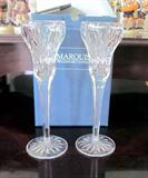 Pair of brand new Waterford crystal "Canterbury" 8.5" candlesticks