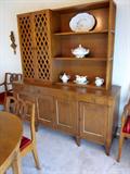 Two piece Buffet with Hutch. Tons of bottom storage, hutch with shelves and double lattice doors by Drexel.