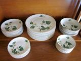 Victorian china - Japan "Nola" 5-piece place settings, service for 10 (no cups). Serving pieces.