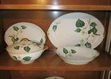 Victorian china - Japan "Nola" 5-piece place settings, service for 10 (no cups). Serving pieces.