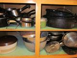 Vintage cookware: Enamel, T-fal, WearEver, REvere Ware, roasters, etc.