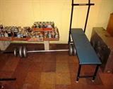 Weight bench and weights