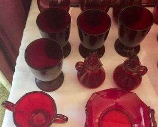 Red Glassware