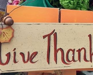 Give Thanks Sign