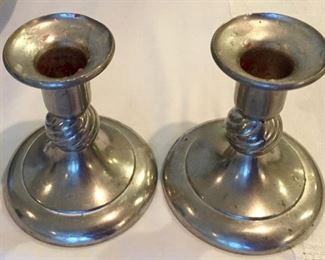 Pewter Candle Sticks 