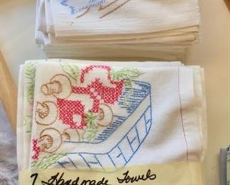 Embroidered Tea Towels 