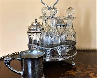 sterling condiment set
