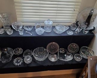 Lots of glass, crystal & china.