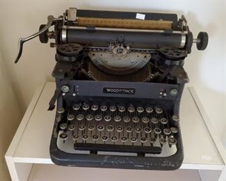 Antique Woodstock typewriter.