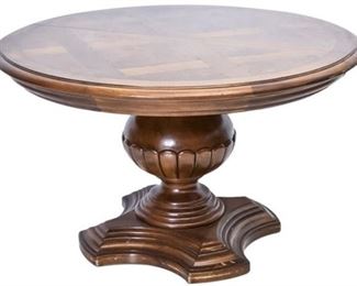 1. Carved Parquetry Occasional Table