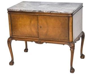 7. Antique Marble Top Commode