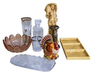 16. Nine 9 Glass and Ceramic Items