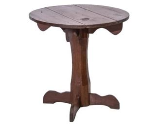 17. Round Top Pedestal Table