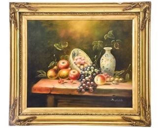 21. Signed Oil on Canvas Still Life