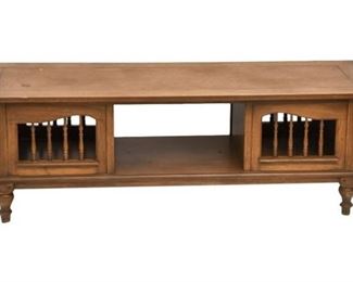 75. Coffee Table with Carved Detail